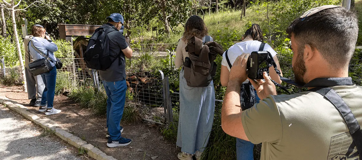 סיור צילום בגן הבוטני בקורס צילום למתחילים בירושלים